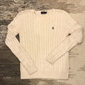 Classic Cable Knit Sweater - 100% Cotton